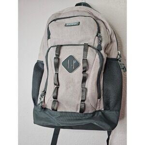 Eastsport Pink Gray Heathered Multi-Pocket Backpack School Travel Bag